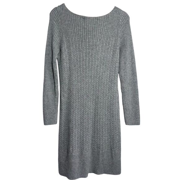 Paul Costelloe Gray Wool Blend Sweater Dress Size M - Picture 3 of 5